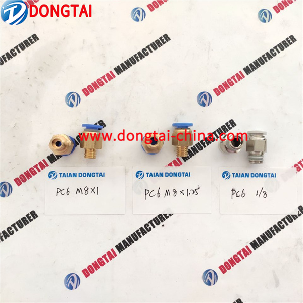 NO.007(5-2)Injector Fuel Return Connector PC6 M8*1, PC6 M8*1.25 , PC6 1/8, 6pcs/ set