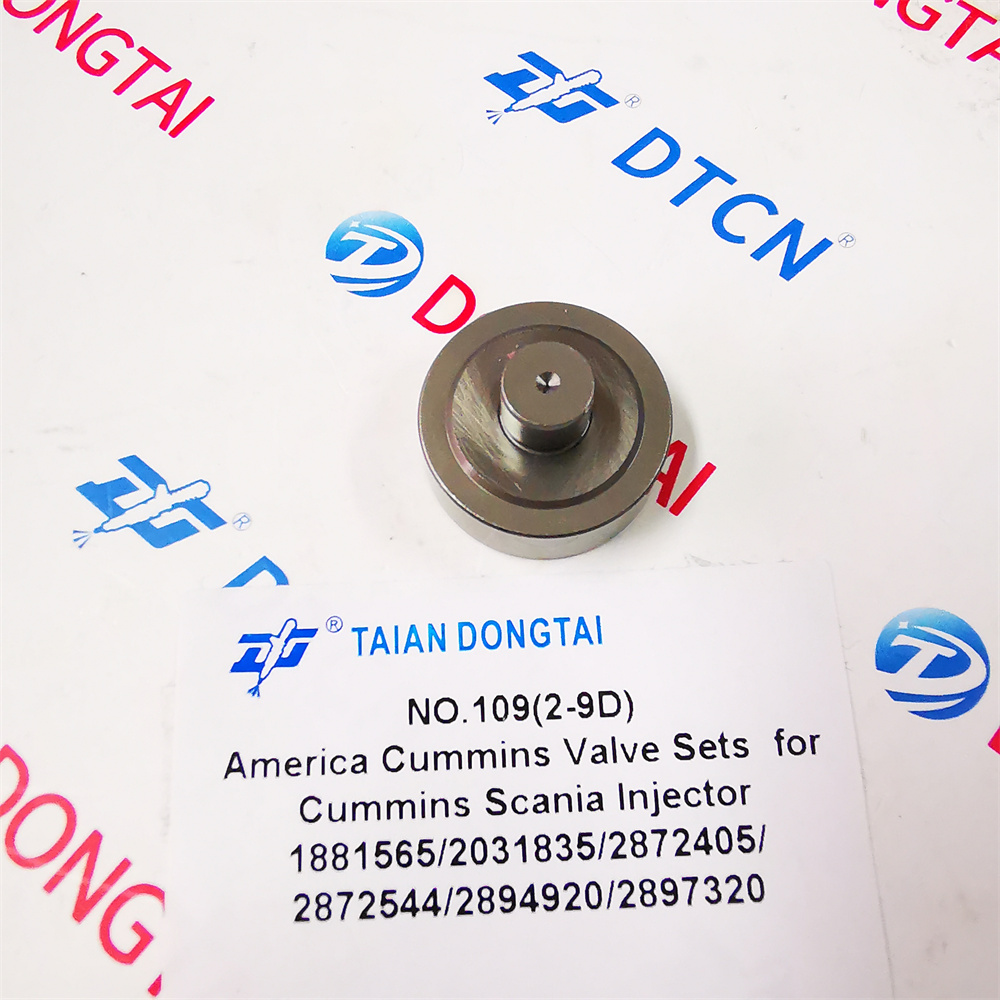 NO.109(2-9D)America Cummins Valve Sets Z4954954D For CUMMINS Scania Injector 1881565/2031835/2872405/ 2872544/2894920/289732