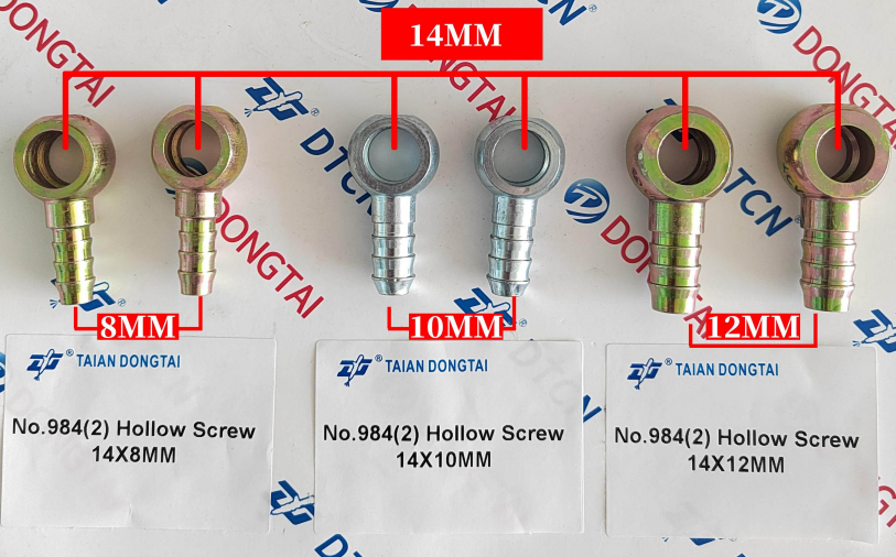 NO.984(2) Hollow Screw 14X8MM, 14X10MM, 14X12MM