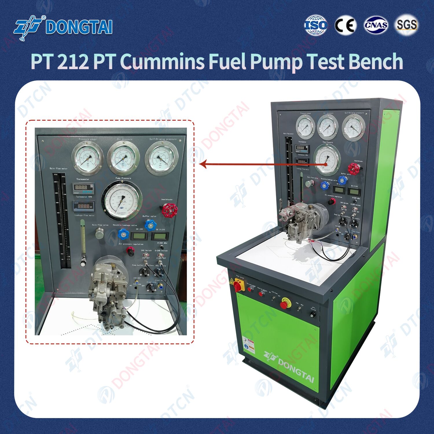 PT212 PT fuel pump Test Bench