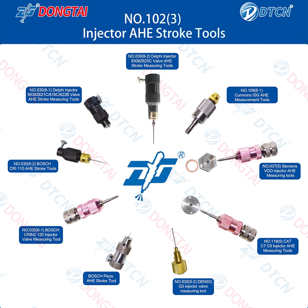 NO.102(3) Injector AHE Stroke Tools (9 Pcs)