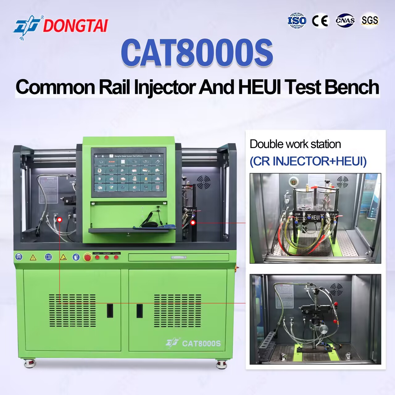 CAT8000S Common Rail Injector and HEUI Test Bench